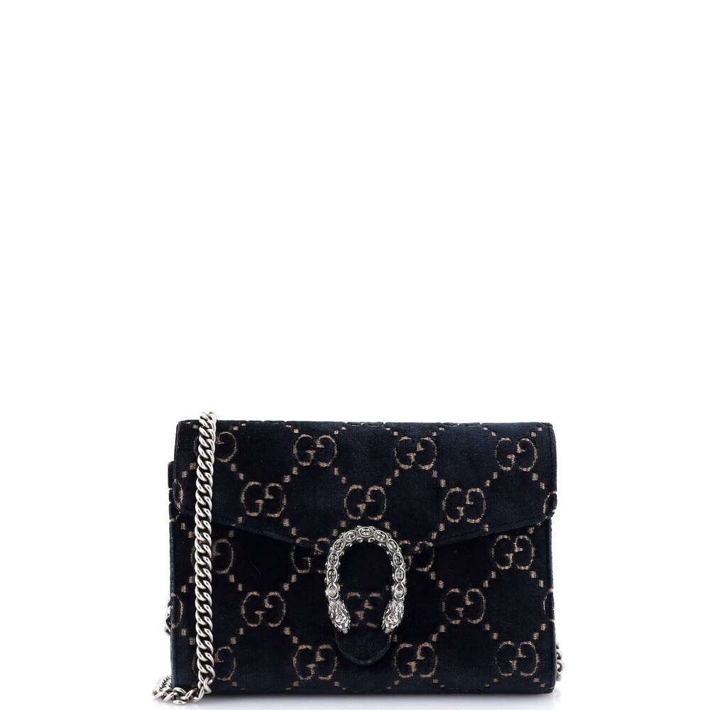 Gucci Dionysus Chain Wallet Gg Velvet #253248G79B